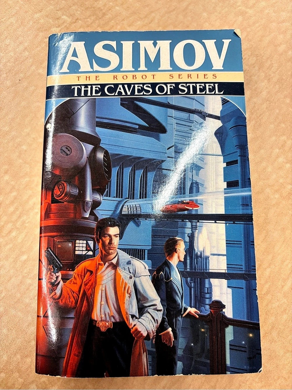 The Caves of Steel Isaac Asimov 1991 Bantam Spectra Vintage Sci-Fi Paperback